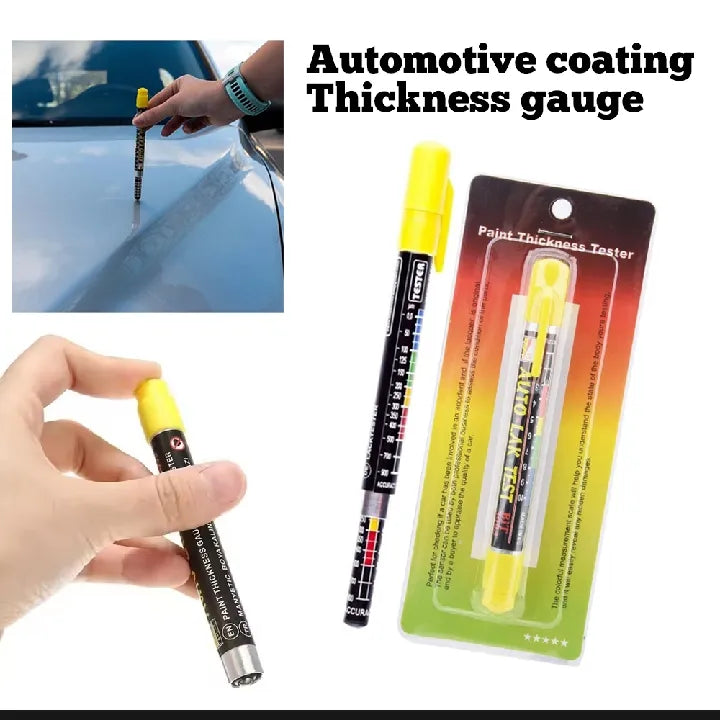 Auto Lak Car Paint Tester Pen Thickness Meter Gauge Car Paint Accident Crash Checker Car Body Damage Detector with Magnetic Tip
